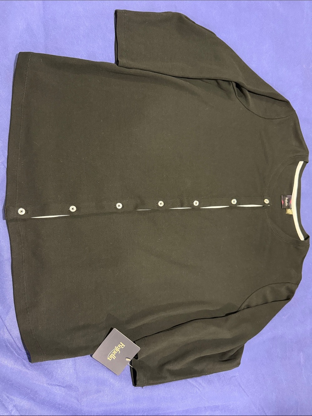 Rafaella Black Knit Cardigan